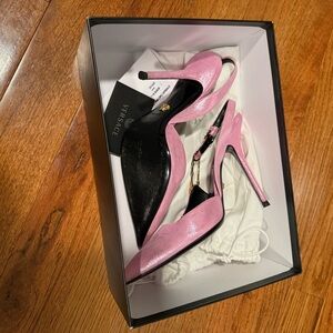 Versace Blush Pink Slingback Heels